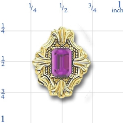 81019 Amethyst Bracelet Slide 